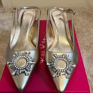 Lilly Pulitzer Shaina embellished sling back shoes